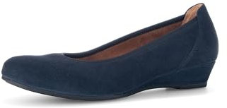 Gabor Damen Keilpumps, Frauen Absatzschuhe,Leichte Mehrweite (G),Keilabsatz,Wedge-Heel,klassisch,elegant,bequem,Office,Dark-Blue,39 EU / 6 UK