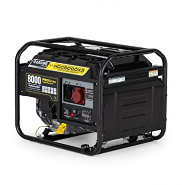 Hahn & Sohn Generatore di corrente a benzina HGG 8000 X3, 3/6 Kw, serbatoio da 25 l, 97 dB/A