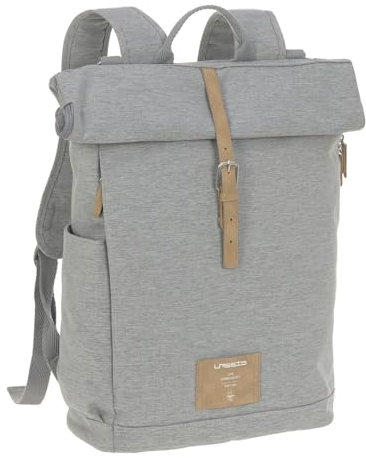LÄSSIG Green Label Rolltop Backpack Grey Melange