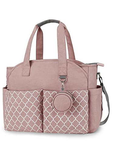 KADUNDI Baby-Wickeltasche Schultergurt und Tragbar Wasserdicht und Große Kapazität für Mütte (Rosa)