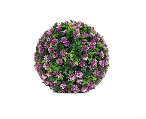 Boules de roses artificielles à suspendre pour panier de jardin - Résistant aux UV - 25 cm