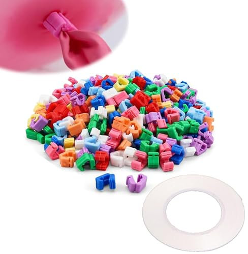 Strumento Palloncino Legatura 300 Pezzi Modellabili Clip Forma Palloncino Morsetto Strumento Legatura per Palloncini, Clip Chiusura Palloncini in Plastica Legatura in Plastica Attacco Legatura