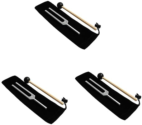 ibasenice Chakra Stimmgabeln 3 Stück 512 Stimmgabel Mit Hammer Stimmgabel 512 Instrument Medizinisch