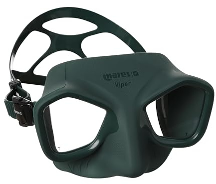 Mares Viper - Apnoe-Tauchermaske Minimales Volumen, Anatomische Silikon-Gesichtsmaske Anti-Beschlag, Speerfischen