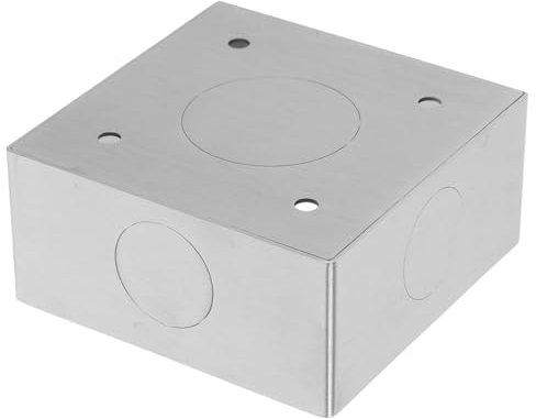 BAZEITFLOW Scatola Giunzione Elettrica in Acciaio Inossidabile Montaggio Superficiale Ignifuga Scatola a Parete 86 * 86 * 40mm Resistente Alla Corrosione e Per Installazioni Elettriche