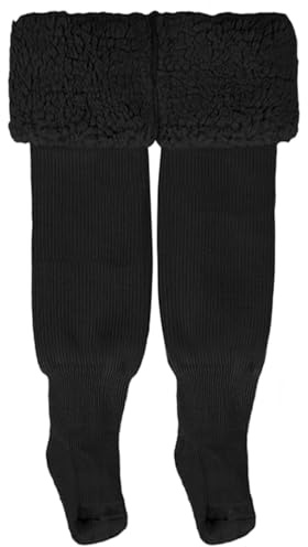 Fohuanky Collant Termici Imbottiti con Piedini per Neonati/Bambini 0-6 Anni, Caldi Invernali, Morbidi e Spessi, da Indossare con Vestiti e Stivali (IT, Età, 2 anni, 4 anni, Regular, Nero)