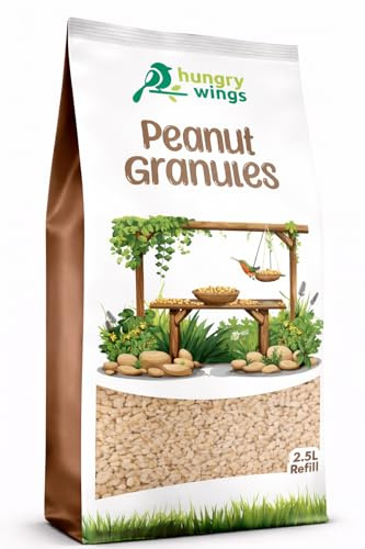 Hungry Wings Wild Bird Food 2.5L Refill Bag (Peanut Granules) | Refill Bag