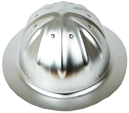 Aluminiumhelm, großer Hut, Sonnenschirm, Sonnenschutz, Aufprallstelle, Außenhelm Hardhats) Bauarbeiterhelm mit verstellbarem Helm,Bauhelm Aluminium Hard hat (Original Aluminum)