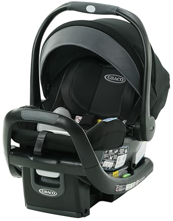 Graco SnugRide SnugFit DLX Infant Car Seat, Baby Car Seat Rear Facing with Anti Rebound Bar, Carseat with Adjustable Base and 5 Recline Positions, Spencer