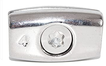 Drahtseilklemme für Drahtseil 6mm 2 Stück EIFORM Seilklemme TX30 Edelstahl A4 NIRO, AISI 316 Nirosta