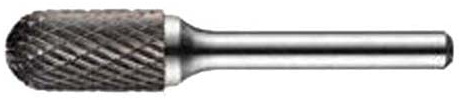 Dormer P805C8.0X6.0 Series P805C - Fresa giratoria de carburo P805C, cilindro de punta esférica, doble corte, TiAlN, 8,00 mm x 6,00 mm