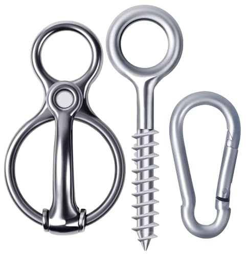 Martx Blocker tie Ring for Horses,Horse tack and Supplies Horse Accessories,Horse tie Ring Prevents Horses from Pulling Back Sturdy Stainless Stee