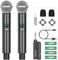 FDUCE W60 Wireless Microphone,Dynamic Lightweight UHF Microphone,Rechargeable Receiver with Volume Adjust Button,for Karaoke,Wedding,Party,Church,Lecture (200ft)