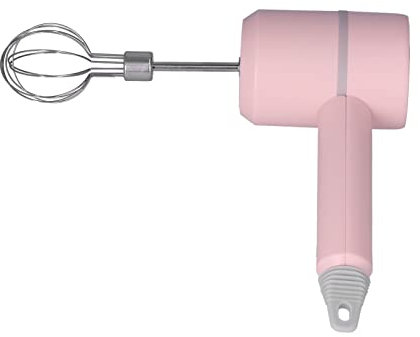 Hand Mixer Electric Creamer Blender Cordless Egg Beater Portable Small Tool Electronic Dessert Whisking Hand Mixers (【41822】Pink wireless 2 sticks)