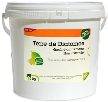 Agro Sens Terre de diatomée Blanche Extra Fine - Seau 5 kg.