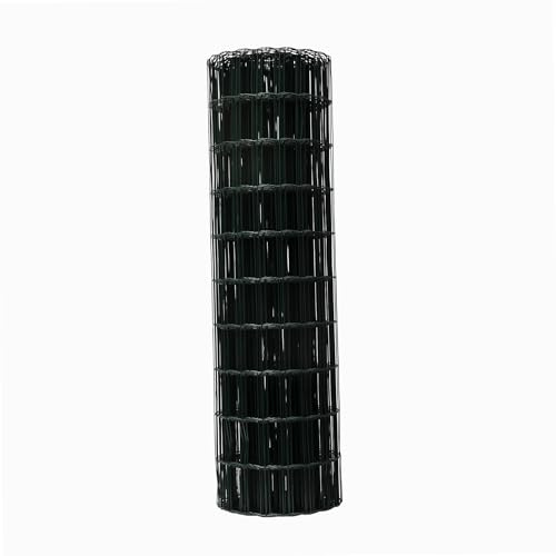 WERKA PRO Grünes Schweißgitter Rolle von 25 m 1,5 x 25m | Verzinkter Stahl, Kunststoff, PVC, kunststoffbeschichtet, robust, langlebig, für Garten und Außenbereich geeignet