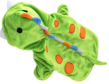 BCOATH 1stück Pet Outfit Dinosaurier Kostüm Für Hunde Und Katzen Cosplay Kleidung Für Halloween Und Partys Atmungsaktives Material Einfach Anzuziehen