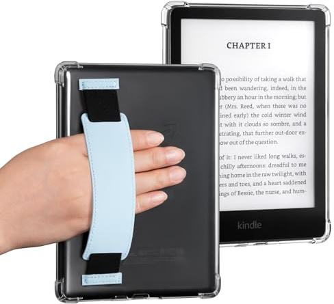 CoBak Clear Hülle für Kindle Paperwhite - 6,8 den Kindle Paperwhite 11. Generation 2021 und Signature Edition (Modell Nr. M2L3EK/ M2L4EK), Leichte Kratzfeste Weich (Blau Band)
