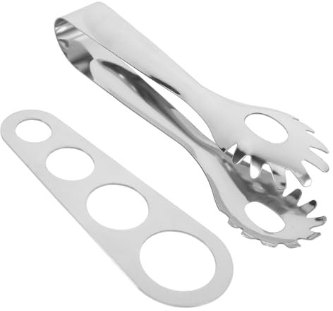 CONGARTENO Pinzas Para Pasta Tenedor Antiadherente Para Espaguetis Utensilio Para Servir Pasta Acero Inoxidable Herramienta Para Controlar Cocina
