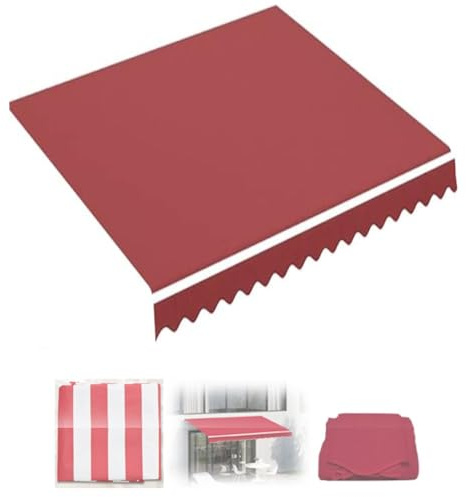 Tessuto di ricambio per tendone da terrazzo, 1,8 x 1,8 m, in poliestere resistente, 280 g/m², copertura superiore, manuale, retrattile, per uso esterno