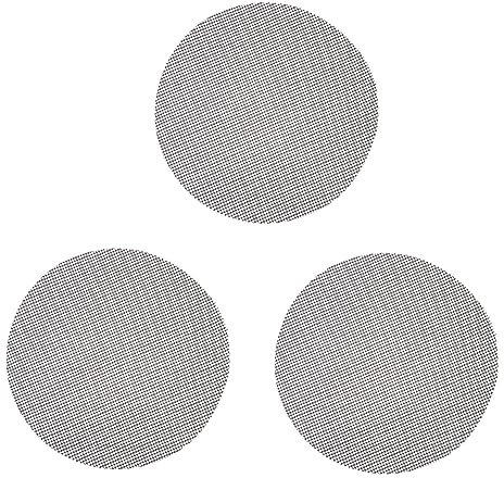 Gatuida 3stücke Grillmatte Hitzebeständig Aus PTFE-Material Zum Schutz Vor Klebendem Grillgut Für Einfache Reinigung Als Outdoor-grillzubehör Grillnetz Für BBQ
