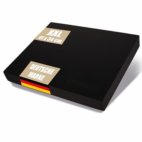 Active Peak® Premium Balance Pad; XXL Gleichgewichtskissen für Balance- & Stabilitätstraining; Ideal für Yoga, Pilates & Core-Training; Physiotherapie- & Fitnesskissen – 41x34 cm (Schwarz)