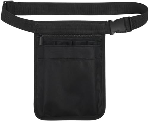 Beaupretty Waist Pouch Adjustable Tool Waist Bag with Multiple Pockets Waterproof Wear Resistant Tool Bag for Gardeners Nurses Doctors and Daily Work Storage