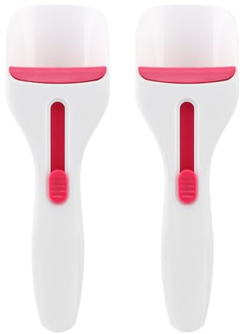 2pcs Cupcake Scoop Batter Dispenser Cupcake Batter Scoop Sliding Button Cake Cream Spatulas for Elegant Baking, Pastry(COLOR:white)