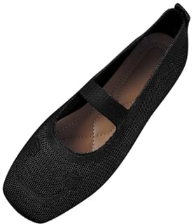 Ofertas Flash del Dia Zapatillas Mujer Sin Cordones Zapatos Planos Ligeros de Punta Plana Casuales Color Sólido Alpargatas Planas Suave Moda Casual Fiesta Oficina Merceditas Cómodos Versátil Calzado