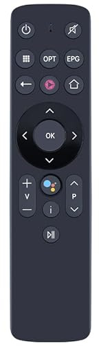 CLVIZCXOM Sprachfernbedienung Kompatibel mit Telekom MagentaTV T4HIS2011 M1 | Kompatibel mit Main M1, mit integrierter Sprachsteuerung.