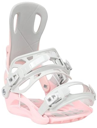Snowboard bindningar metallklipp, Quick-Entry Unisex Snowboard-bindningar Universal Freestyle Carving Flerfärgad Storlek S 36-38(Pink)