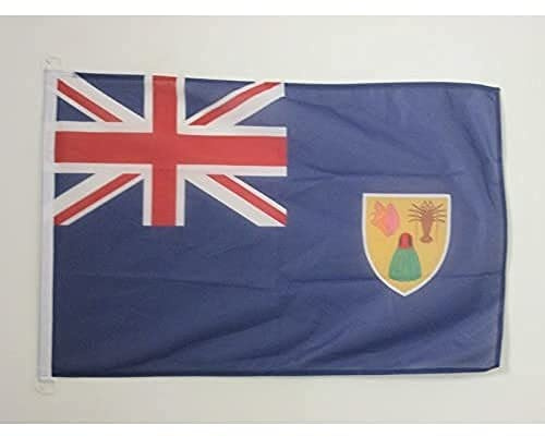 AZ FLAG Bandiera Nautica Isole Turche e Caicche 90x60 cm Anelli Plastica | Uso esterno e nautico bandiera nautica inglese Turks & Caicos Islands con anelli in plastica poliestere a rete