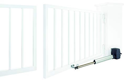 Hörmann Drehtor-Antrieb PORTRONIC-D 2500 (für einflügelige Einfahrtstore/Hoftore, Zugkraft max. 800 N, Torgröße bis max. 2,50 m, inkl. 2 Handsender) 4510720 grau