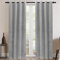 Rose Home Fashion Velvet Blackout Curtain Set with Eyelet, 2 Panels Thermal Insulated Velvet Curtains for Living Room Bedroom, 90 X 90(W X L), Grey
