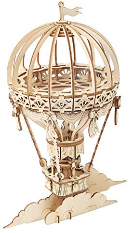 Rolife 3D Puzzles Globo aerostático, Kits de Modelos de Madera para Adultos, Regalo y decoración Ideales