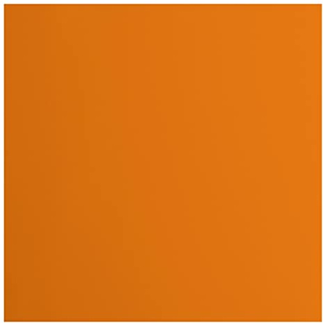 Vaessen Creative Florence Cardstock Papier, Orange, 216 Gramm/m², Quadratisch, 30,5 x 30,5 cm, 20 Stück, Glatt, für Scrapbooking, Kartenherstellung, Stanzen und andere Papierbasteleien