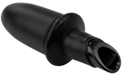 Fackelmann Specter 49767 - Versatore per vino, olio, tappo per bottiglia, nero opaco, plastica, silicone, 8,5 cm