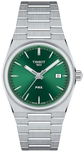 Tissot Damen-Armbanduhr Analog Quarz mit Edelstahl Armband T1372101108100, grau, Quarzuhr