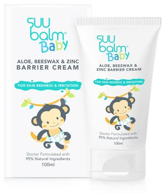 Suu Balm Baby - Barrier Nappy Cream - Nappy Rash Treatment, Rapid Irritation & Redness Relief For Newborns & Babies (100ml)