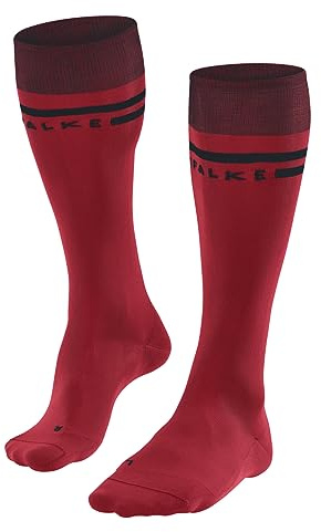 FALKE SK7 Race M Kh filo funzionale caldi sottili 1 paio, Calzini da sci Uomo, Rosso Lipstick 8000, 39-41
