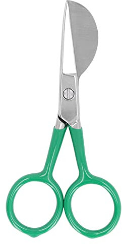 TOUISEDGI Ciseaux à Tapis Touffetés, Cisailles à Tapis Touffetées Domestiques Mini Bec De Canard Portable en Acier Inoxydable Hairball Cisailles à Coupe(Vert)