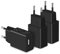MatauMahi Caricatore USB 5V1A (3-Pack), Presa USB da 5W, Alimentatore USB, Spina Adattatore, Caricabatterie per Telefoni Cellulari, Tablet, Powerbank, Cuffie Bluetooth e Altro Ancora, Nero