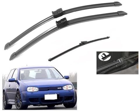 Wischer für VW für Golf 4 MK4 R32 2002-2003 Auto-Wischerblatt vorne und hinten Windschutzscheibenwischer Autowaren (vorne hinten 3-TLG.)
