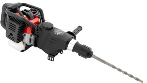 WooDerson 33CC Petrol Demolition Hammer 2-Stroke Concrete Breaker Petrol Drill 30J Gasoline Hammer Drilling Machine with 3 Drills for Ground Slotting Rock Breaking Wall Drilling etc