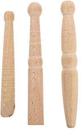 TOVINANNA 3sätze Teiliges Aus Holz-massage-stäben Für Fußreflexzonenmassage Natürliche Massageroller Zur Linderung Von Verspannungen Und Schmerzen Für Zuhause Und Unterwegs