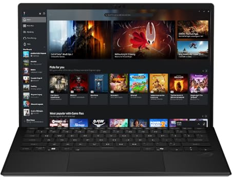 ASUS ROG Flow Z13 GZ302EA-RU087W - Ordenador Portátil Gaming de 13.4 WQXGA 180Hz (Windows 11 Home, AMD Ryzen Al MAX+ 395, 32GB RAM, 1TB SSD, Radeon 8060S) Negro - Teclado QWERTY español