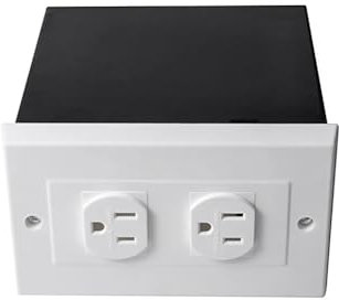 Luobannm Caja Fuerte de Seguridad Oculta de Pared con Doble Enchufe Estadounidense de Imitación para Guardar Joyas, Objetos de Valor y Dinero en Efectivo