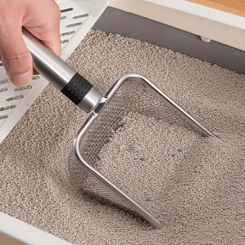 Zuxbolf 4 Stück Gartensieb aus Edelstahl Kompostsieb mit Griff Erdsieb 4 in 1 Set Sandsieb Durchwurfsieb 2/2.8/3.8/5mm Masche Siebschaufel mit Pflanzholz Sägerät & 10 Etiketten für Kompost Sand