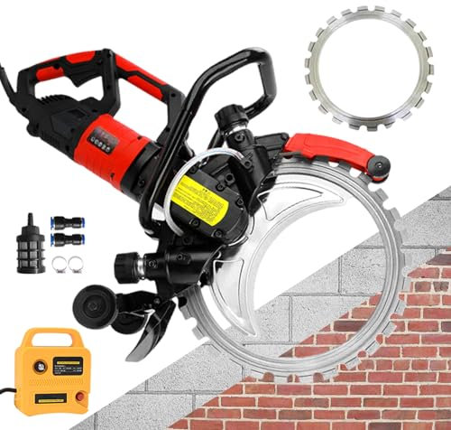 Hochleistungs-Elektro-Ringsäge | Betonwandschneidewerkzeug | Nass-/Trockenmauerschneider für Stein und Fliesen für Renovierungen im Haus