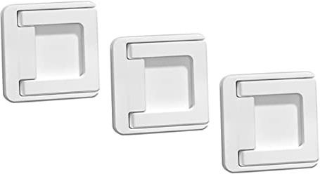 SOIMISS Cerradura de Ventana Corrediza 3 Piezas Autoadhesiva Abs Seguridad Antirrobo a Prueba de Niños para Puertas Correderas Hogar Oficina Escuelas